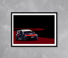 Charger l'image dans la visionneuse de la galerie,Árón Taylor-Smith 2025 Toyota Corolla GR Sport BTCC Print - Fueled.art
