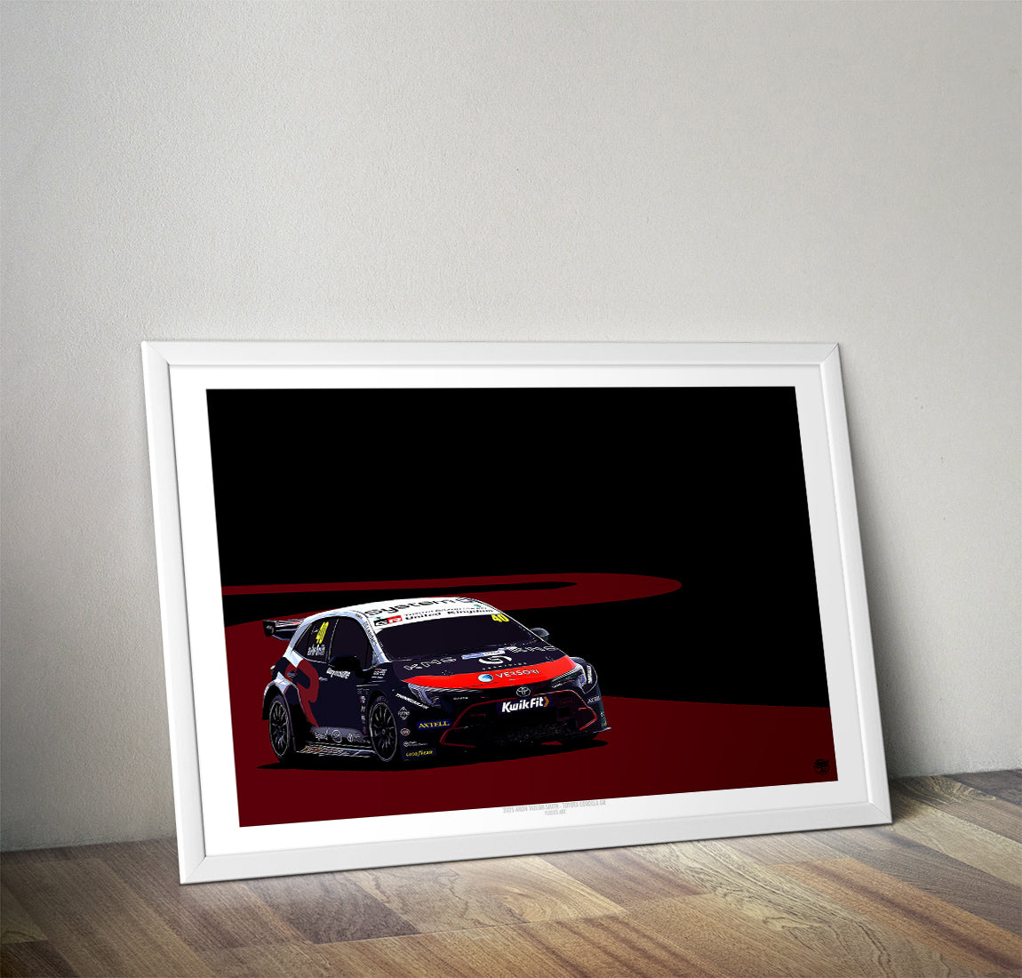 Árón Taylor-Smith 2025 Toyota Corolla GR Sport BTCC Print - Fueled.art