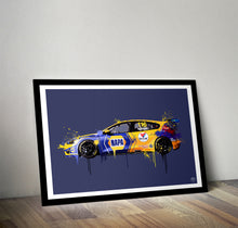 Load image into Gallery viewer, Ash Sutton 2023 Ford Focus ST BTCC Print - Fueled.art
