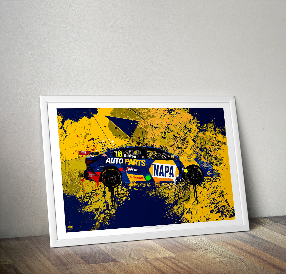 Ash Sutton 2026 Napa Racing Ford Focus BTCC Print - Fueled.art
