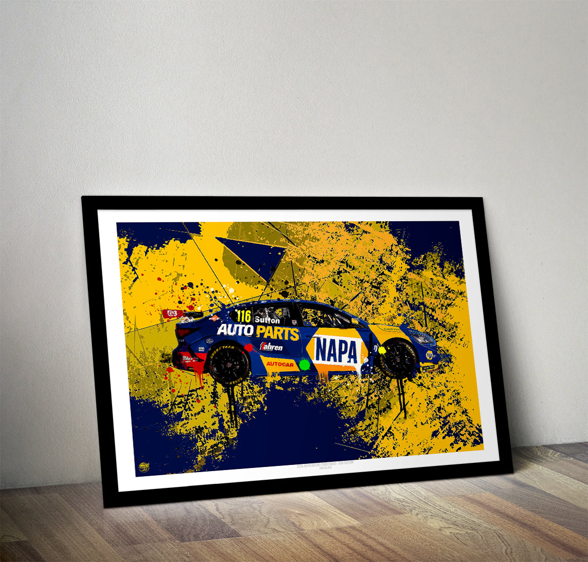 Ash Sutton 2026 Napa Racing Ford Focus BTCC Print - Fueled.art