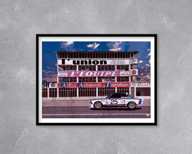 BMW 3.0 CSL Reims Gueux Print - Fueled.art
