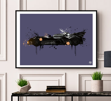 Batman Batmobile print - Fueled.art