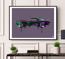 画像をギャラリービューアに読み込む, Ford Mustang Bullitt print - Fueled.art
