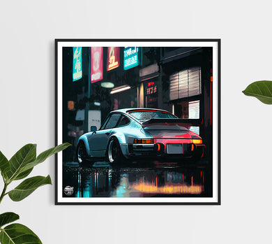Porsche 911 930 Turbo Tokyo print - Fueled.art