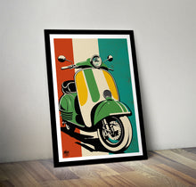 Cargar imagen en el visor de la galería, Classic Lambretta print by Fueled.art
