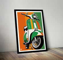 Load image into Gallery viewer, Classic Lambretta print by Fueled.art
