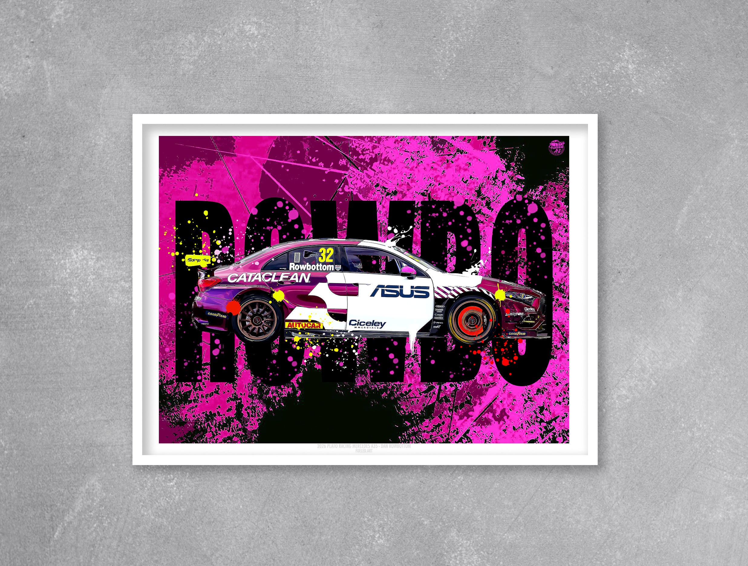 2026 Plato Racing Mercedes A35 Daniel Rowbottom BTCC Print - Fueled.art