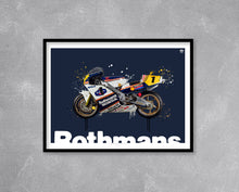 Load image into Gallery viewer, Eddie Lawson 1989 Honda NSR500 MotoGP Print - Fueled.art
