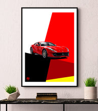 画像をギャラリービューアに読み込む, Ferrari 812 Superfast print - Fueled.art
