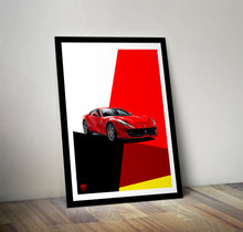 Load image into Gallery viewer, Ferrari 812 Superfast print - Fueled.art
