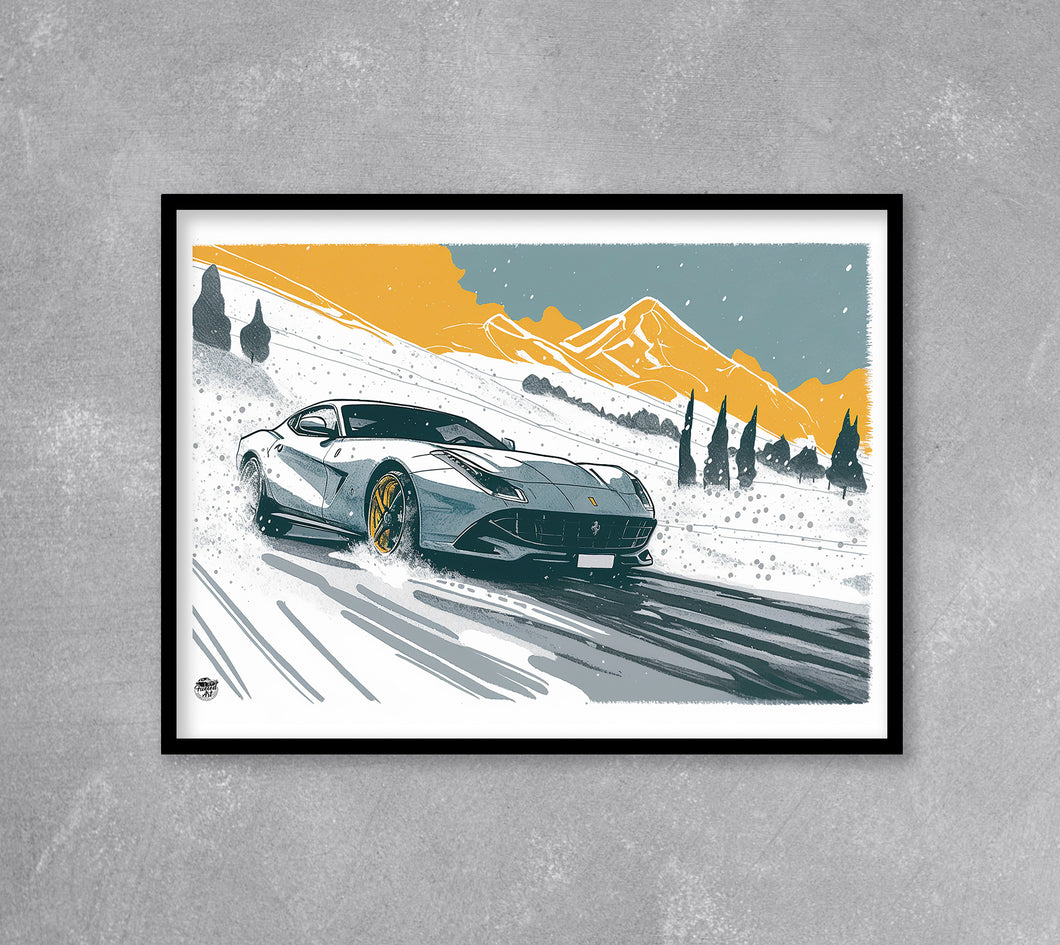 Ferrari 812 Superfast print - Fueled.art