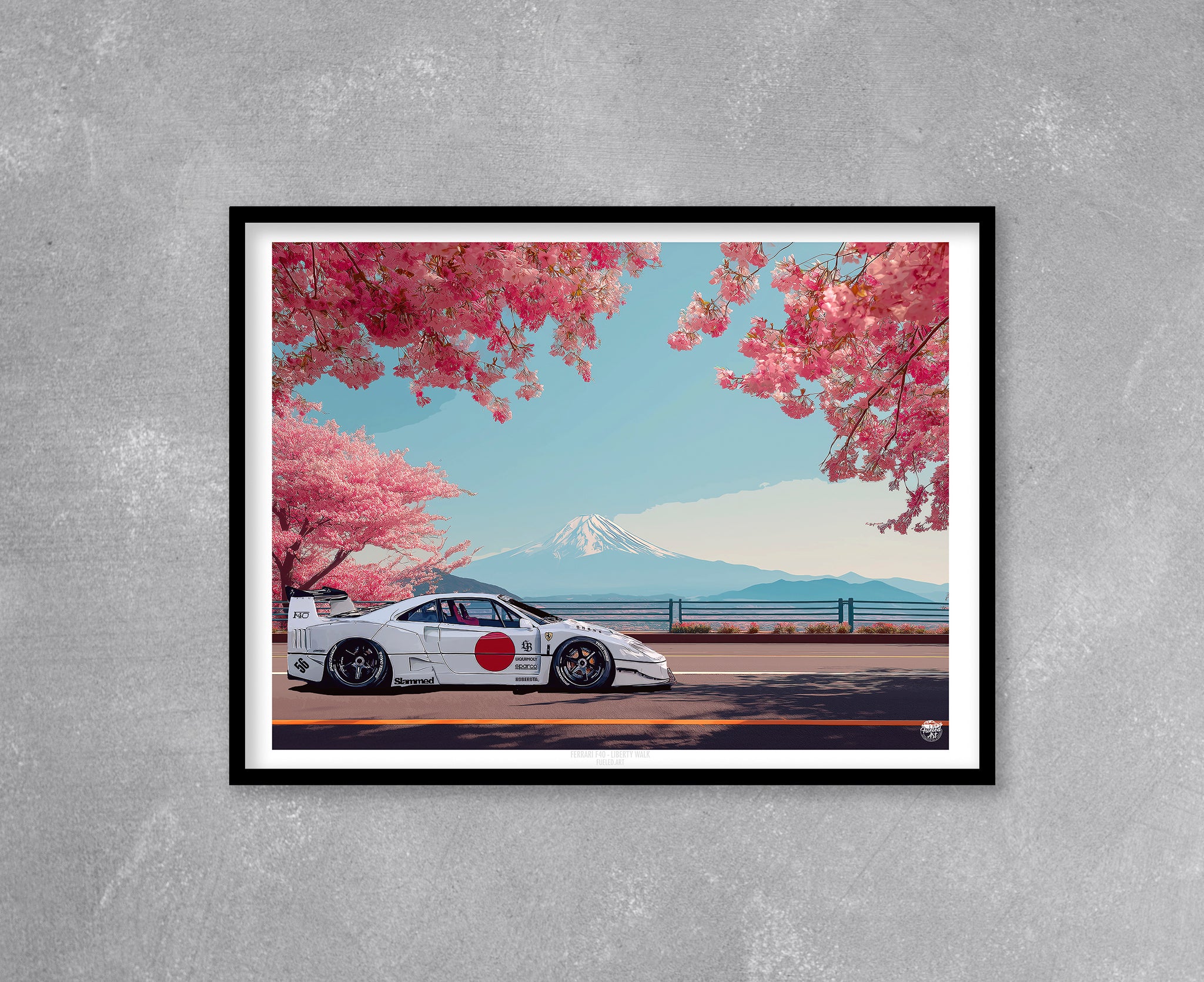 Ferrari F40 Liberty Walk Print - Various Sizes. Ferrari F40 gift