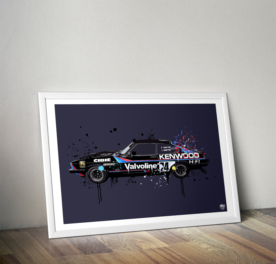 Ford Capri Mk3 Valvoline Print - Fueled.art