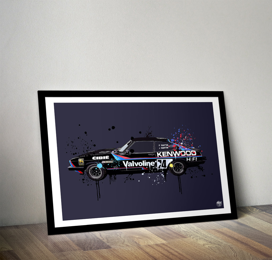 Ford Capri Mk3 Valvoline Print - Fueled.art