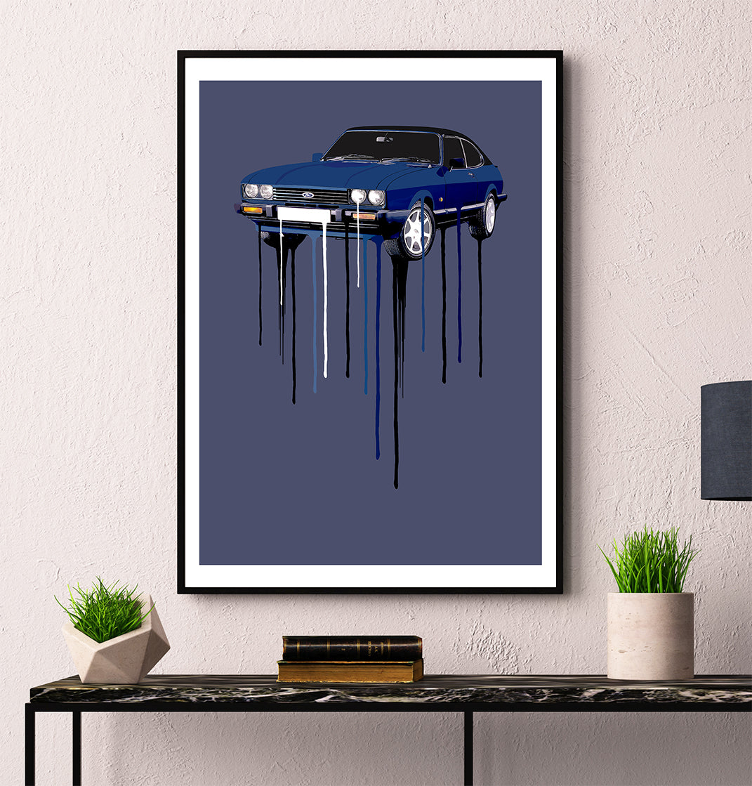 Ford Capri Mk3 Print - Fueled.art