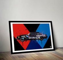 Load image into Gallery viewer, Ford Capri Mk3 Valvoline Print - Fueled.art
