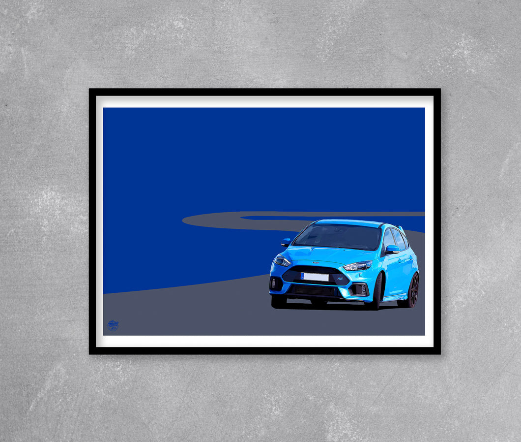 Ford Focus Mk3 RS print - Fueled.art