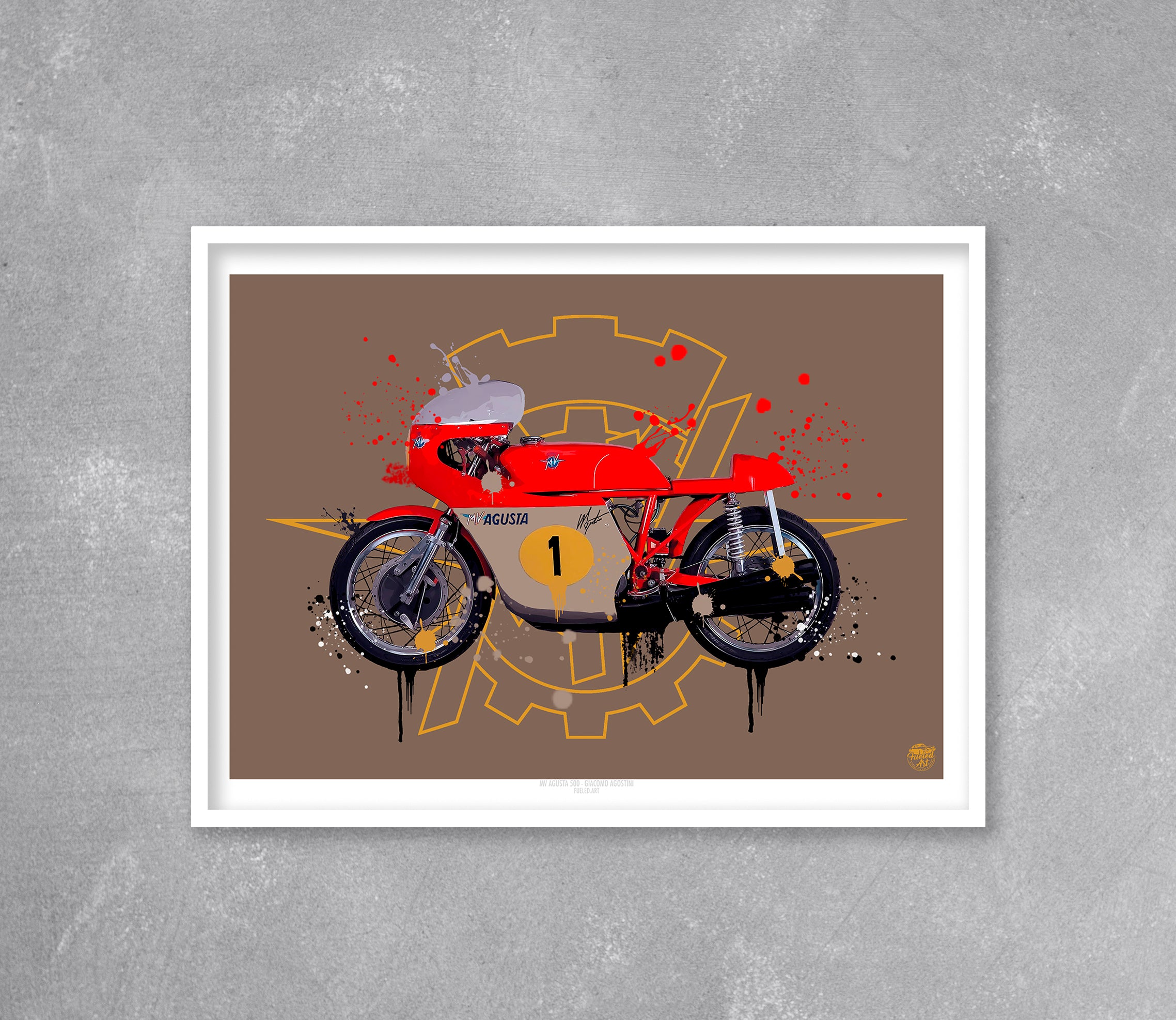 Giacomo Agostini MV Agusta 500 Print - Fueled.art