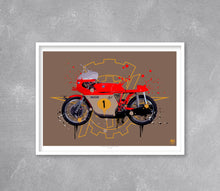 Load image into Gallery viewer, Giacomo Agostini MV Agusta 500 Print - Fueled.art
