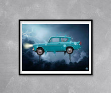 画像をギャラリービューアに読み込む, Harry Potter Ford Anglia print - Fueled.art
