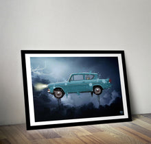 画像をギャラリービューアに読み込む, Harry Potter Ford Anglia print - Fueled.art
