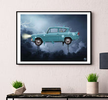 画像をギャラリービューアに読み込む, Harry Potter Ford Anglia print - Fueled.art
