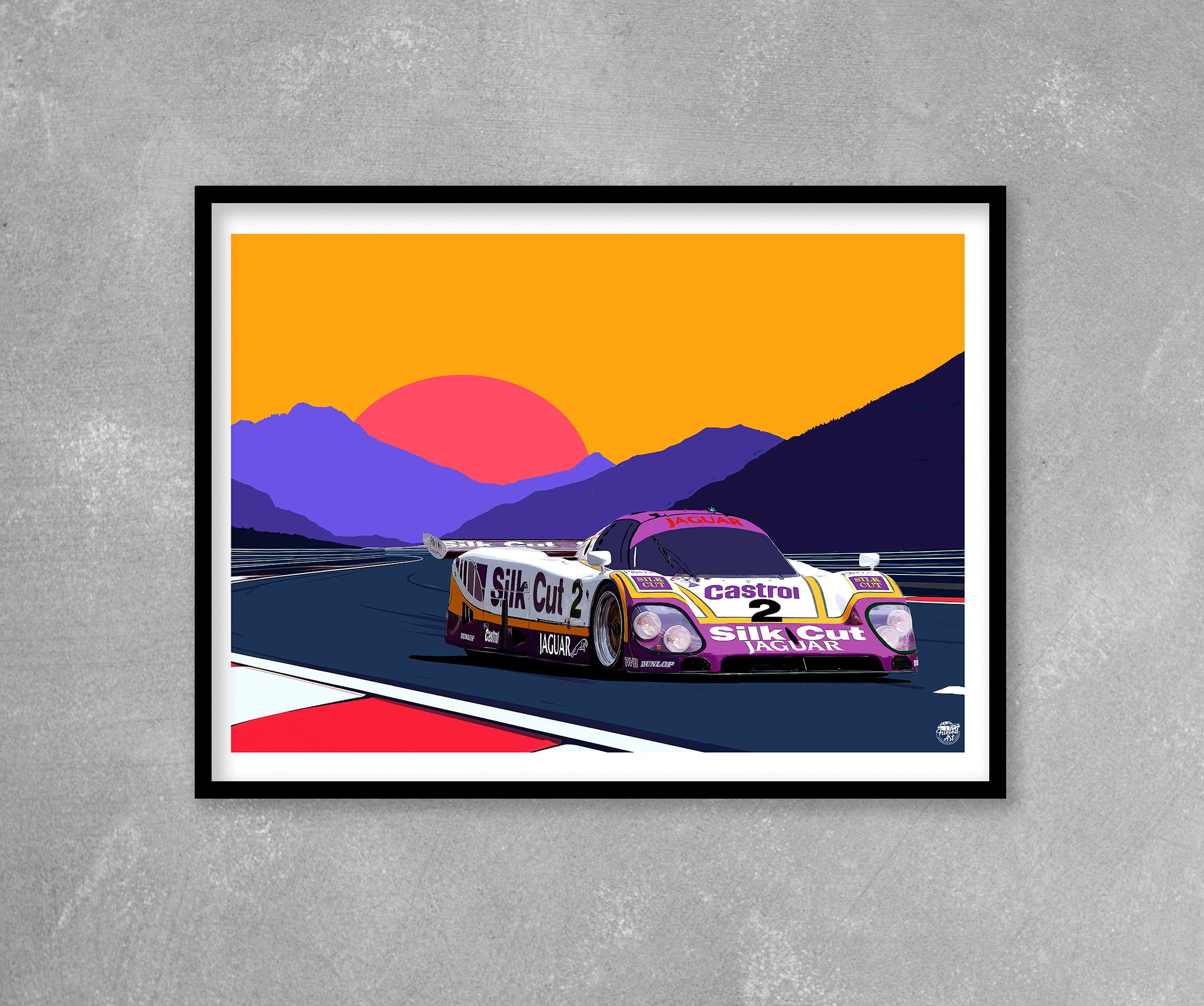 Jaguar XJR-9 Silk Cut Le Mans Print - Fueled.art