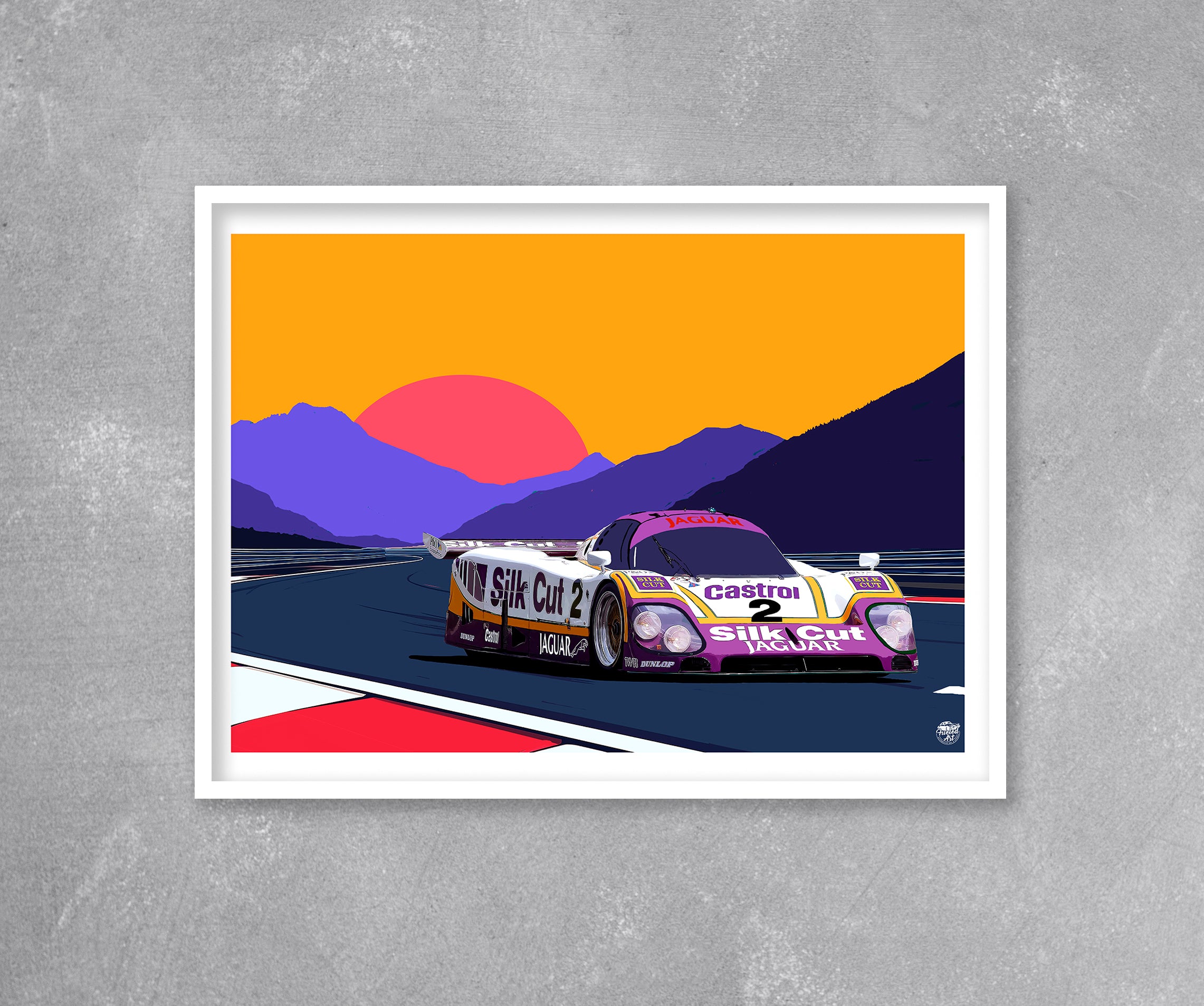 Jaguar XJR-9 Silk Cut Le Mans Print - Fueled.art