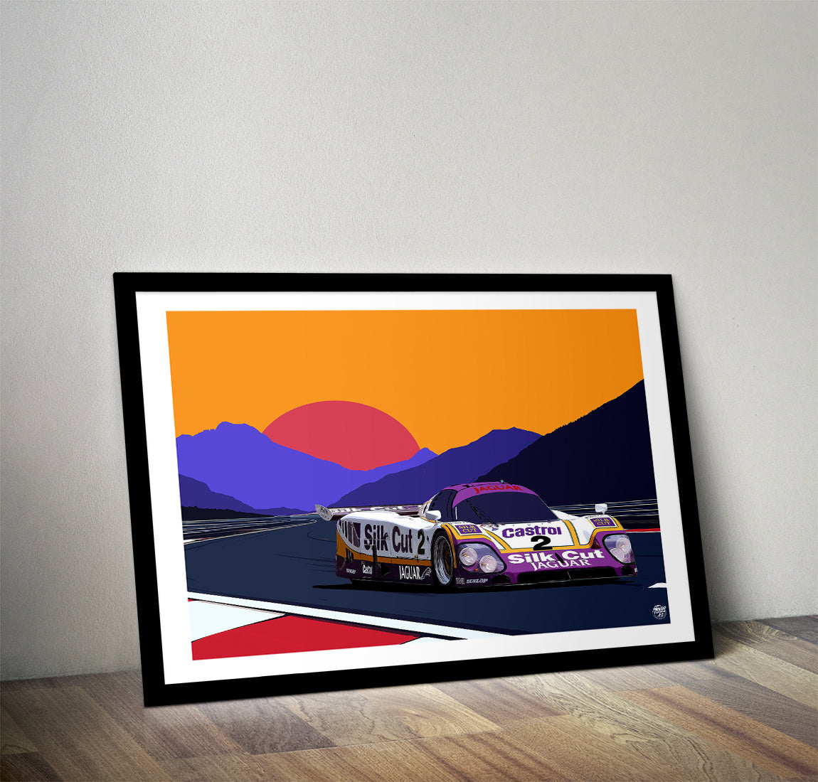 Jaguar XJR-9 Silk Cut Le Mans Print - Fueled.art