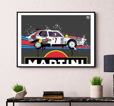 Lancia Delta S4 print - Fueled.art