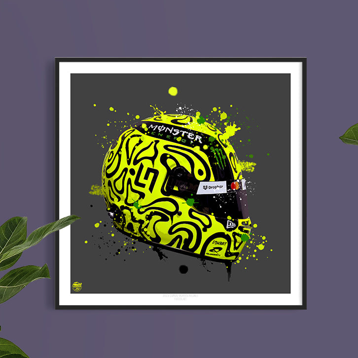 Lando Norris 2025 F1 Helmet print - Fueled.art