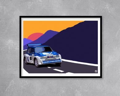 MG Metro 6R4 Group B print - Fueled.art