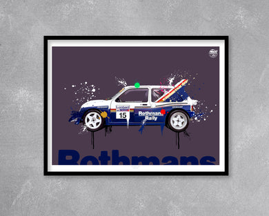 MG Metro 6R4 Group B print - Fueled.art