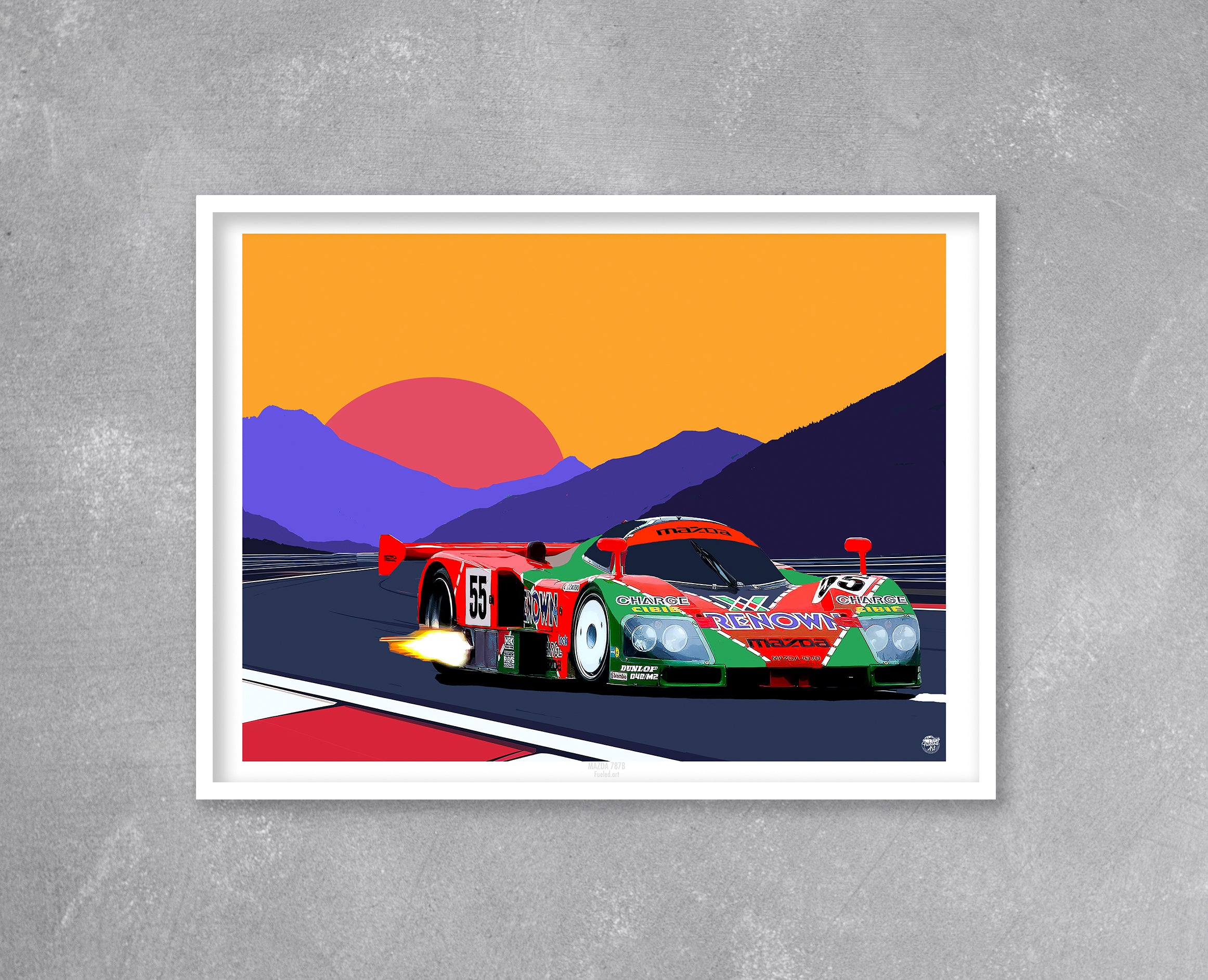 Mazda 787B 1991 Print - Fueled.art