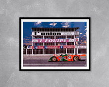 Load image into Gallery viewer, 1991 Mazda 787B Reims Gueux Print - Fueled.art
