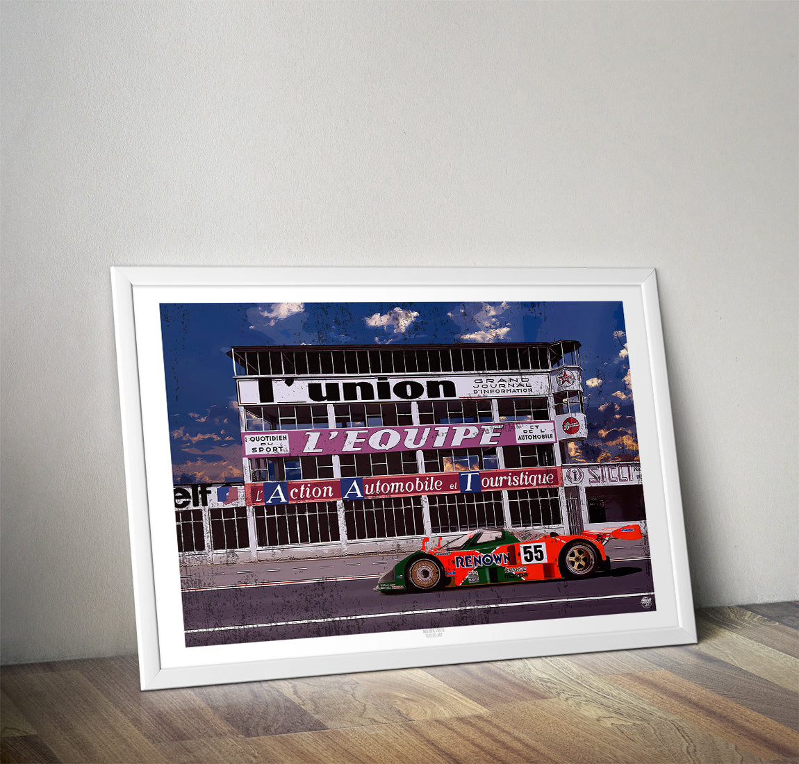 1991 Mazda 787B Reims Gueux Print - Fueled.art