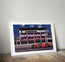 Load image into Gallery viewer, 1991 Mazda 787B Reims Gueux Print - Fueled.art
