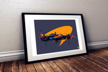 Load image into Gallery viewer, Oscar Piastri 2023 McLaren F1 Print - Fueled.art
