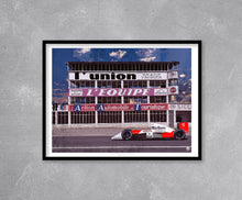 Load image into Gallery viewer, Ayrton Senna 1990 McLaren MP4/5B F1 Print - Fueled.art
