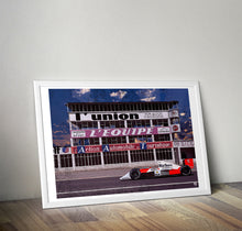 Load image into Gallery viewer, Ayrton Senna 1990 McLaren MP4/5B F1 Print - Fueled.art
