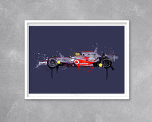 画像をギャラリービューアに読み込む, Lewis Hamilton 2008 McLaren F1 Print - Fueled.art
