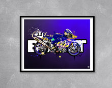 Carica l'immagine nel visualizzatore di Gallery, Niall Mackenzie Yamaha YZF750 Superbike Print - Fueled.art
