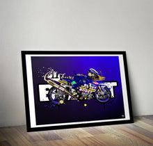 Carica l'immagine nel visualizzatore di Gallery, Niall Mackenzie Yamaha YZF750 Superbike Print - Fueled.art
