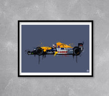 Cargar imagen en el visor de la galería, Nigel Mansell Williams F1 print - Fueled.art
