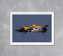 Load image into Gallery viewer, Nigel Mansell Williams F1 print - Fueled.art
