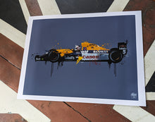 Cargar imagen en el visor de la galería, Nigel Mansell Williams F1 print - Fueled.art
