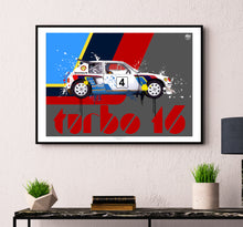 画像をギャラリービューアに読み込む, Peugeot 205 T16 print - Fueled.art
