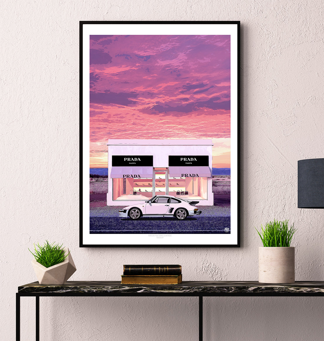 Porsche 911 930 Turbo Slantnose Print - Fueled.art