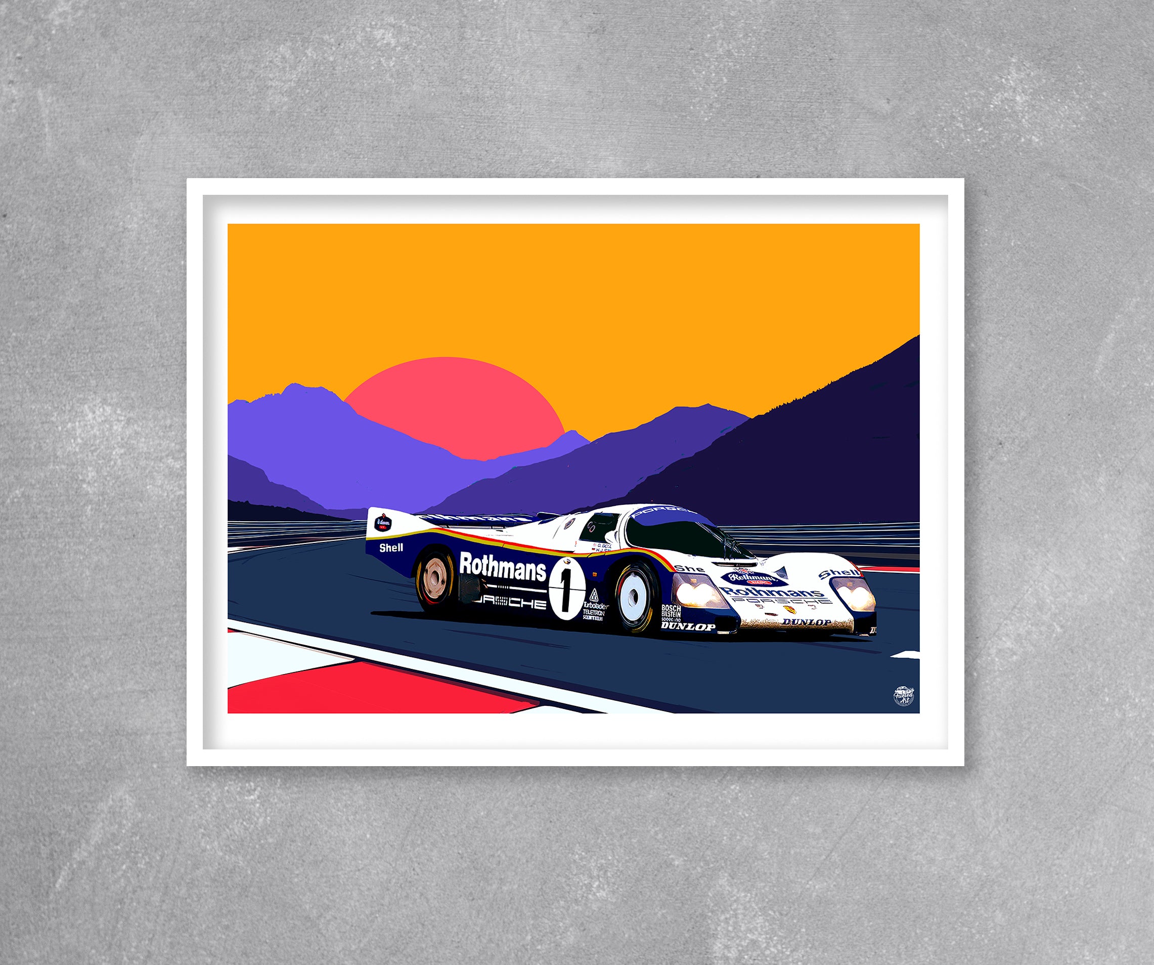 Porsche 962C Le Mans 1986 Print - Fueled.art